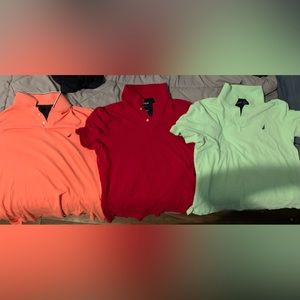 3 Great condition Nautica polos . All 3 XL. 12 dollars each